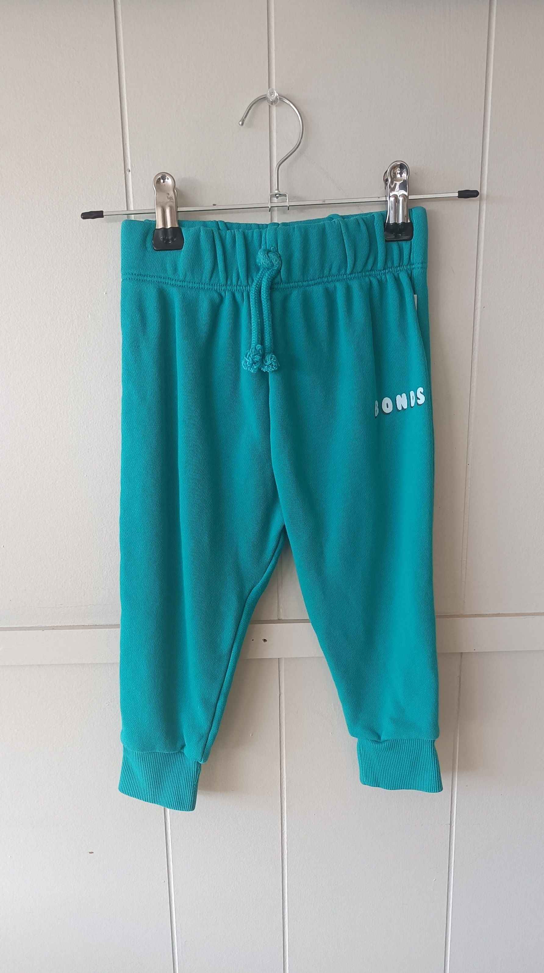 Bonds trackpants - teal (12-18m)