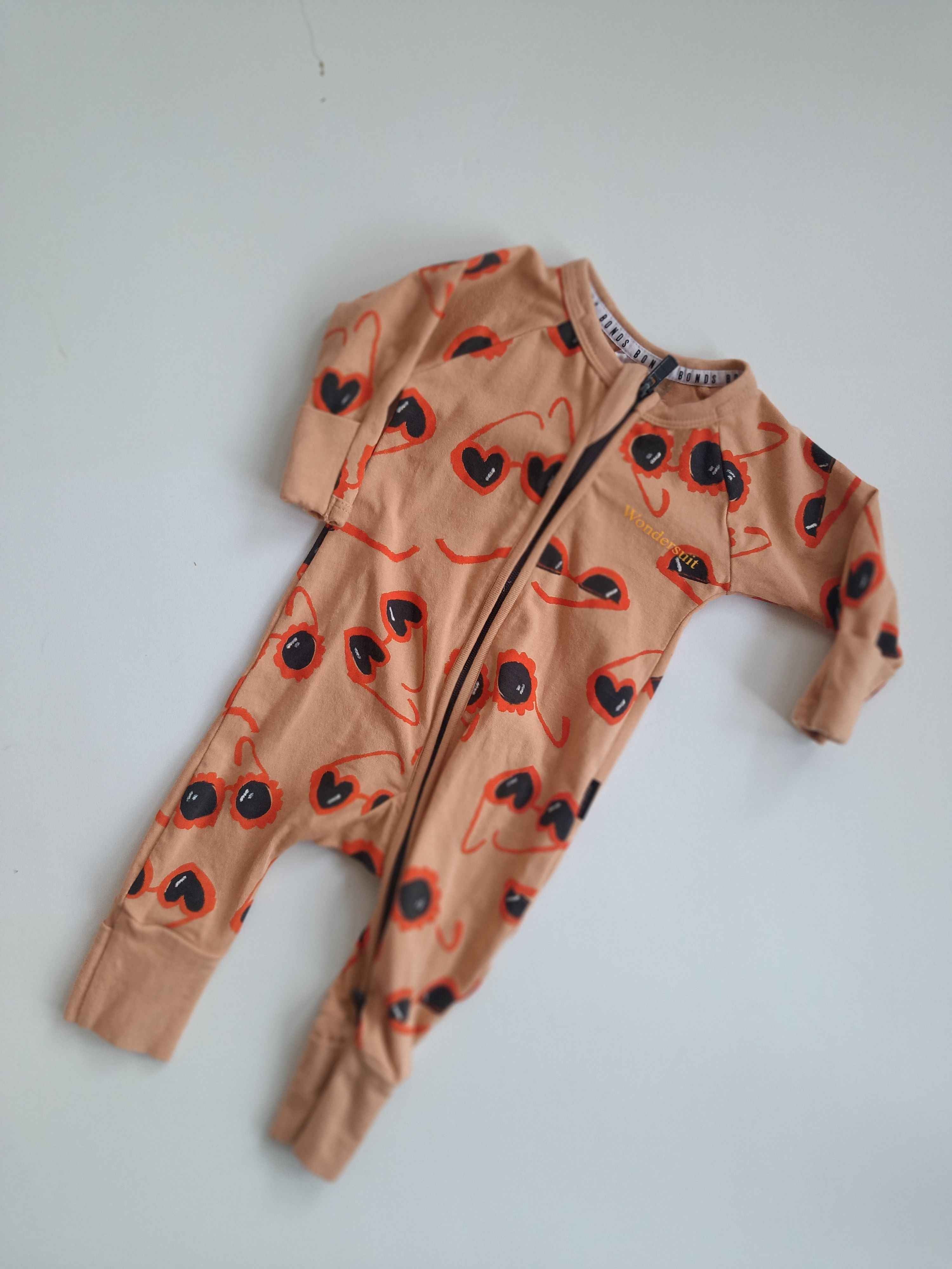 Bonds zip wondersuit 'heart eye glasses' | Newborn