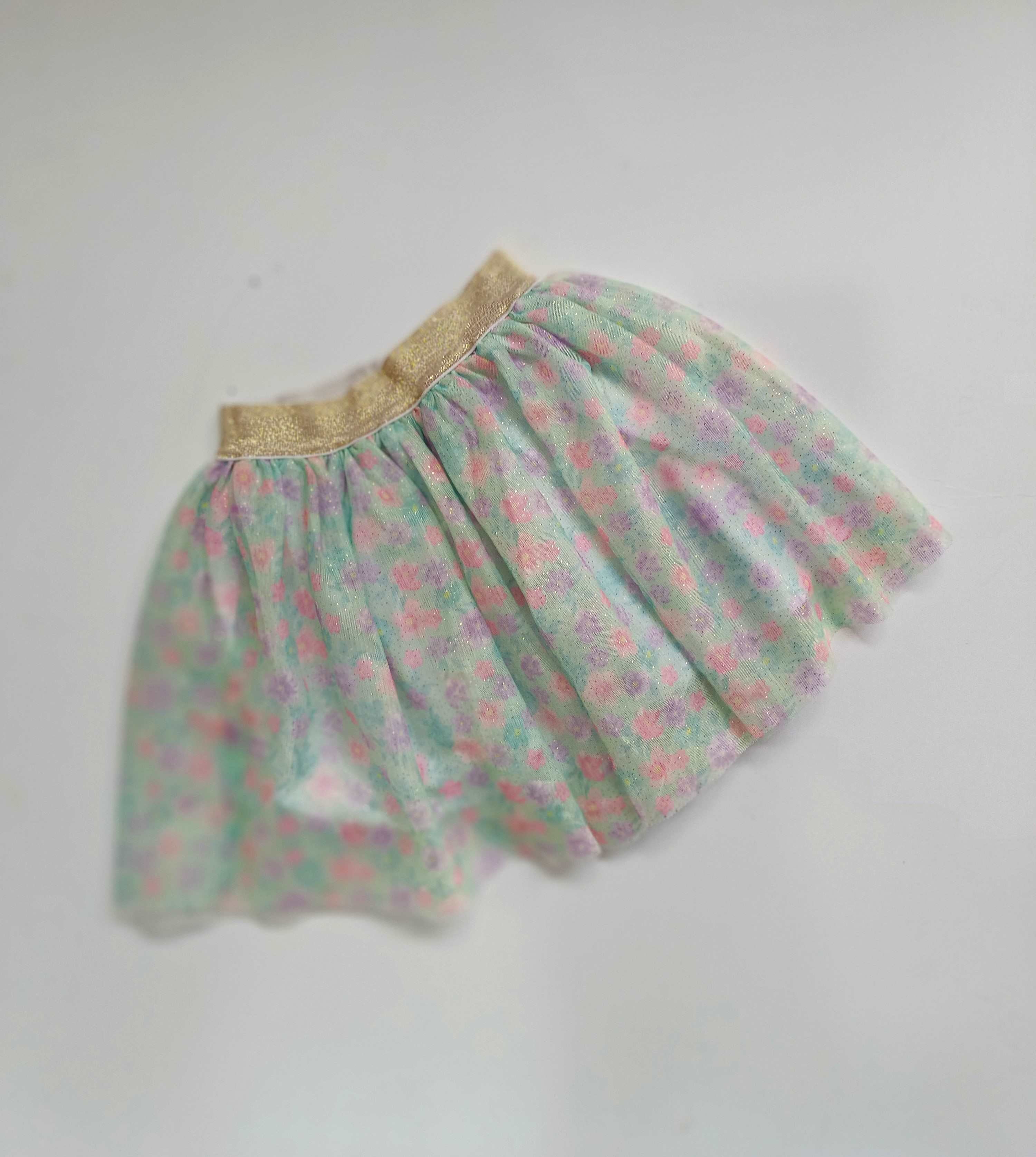 Floral and gold tulle skirt | 3 - 4 years - Littlethriftersclub
