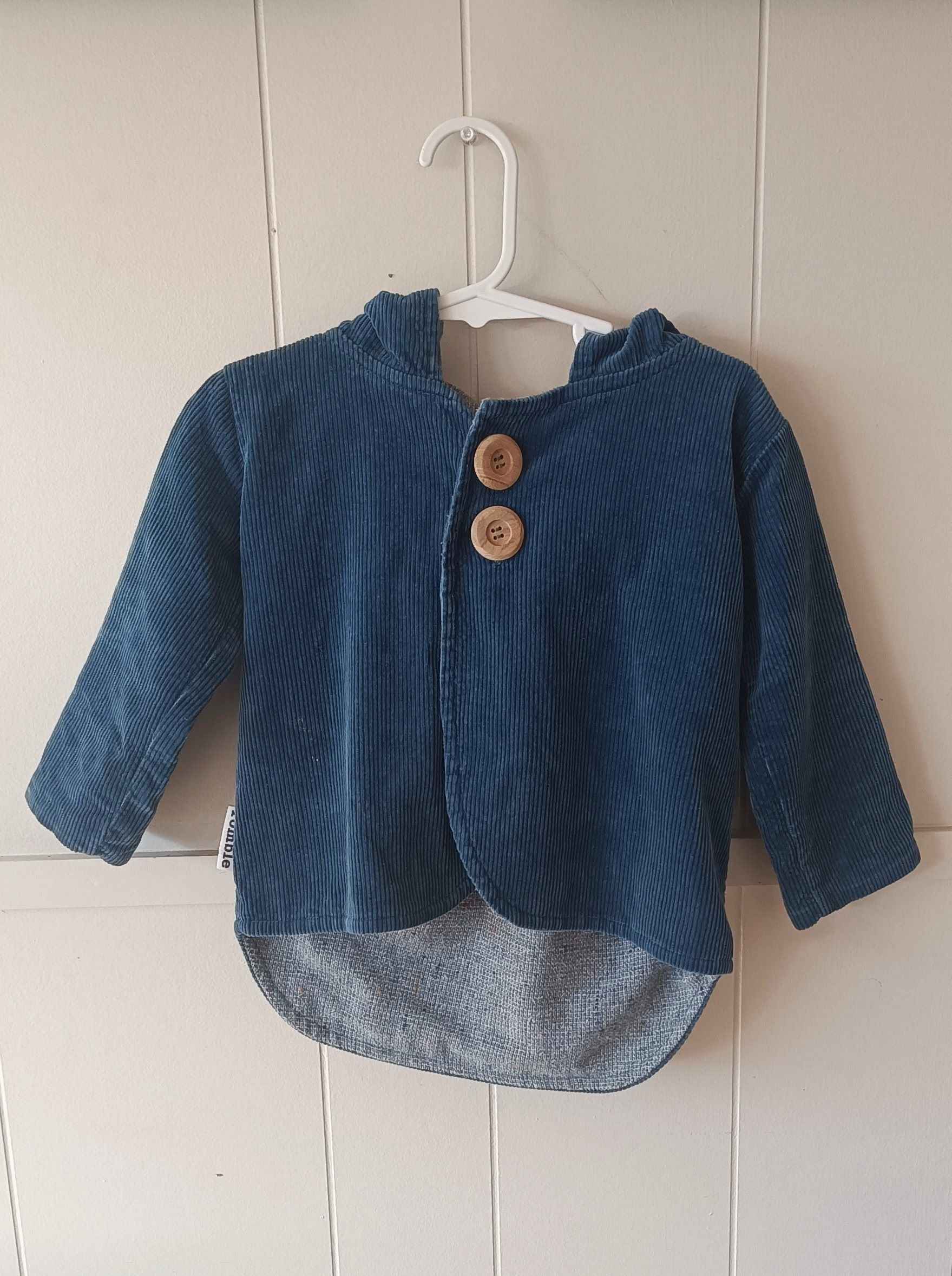 Hooded corduroy jacket (1-2)