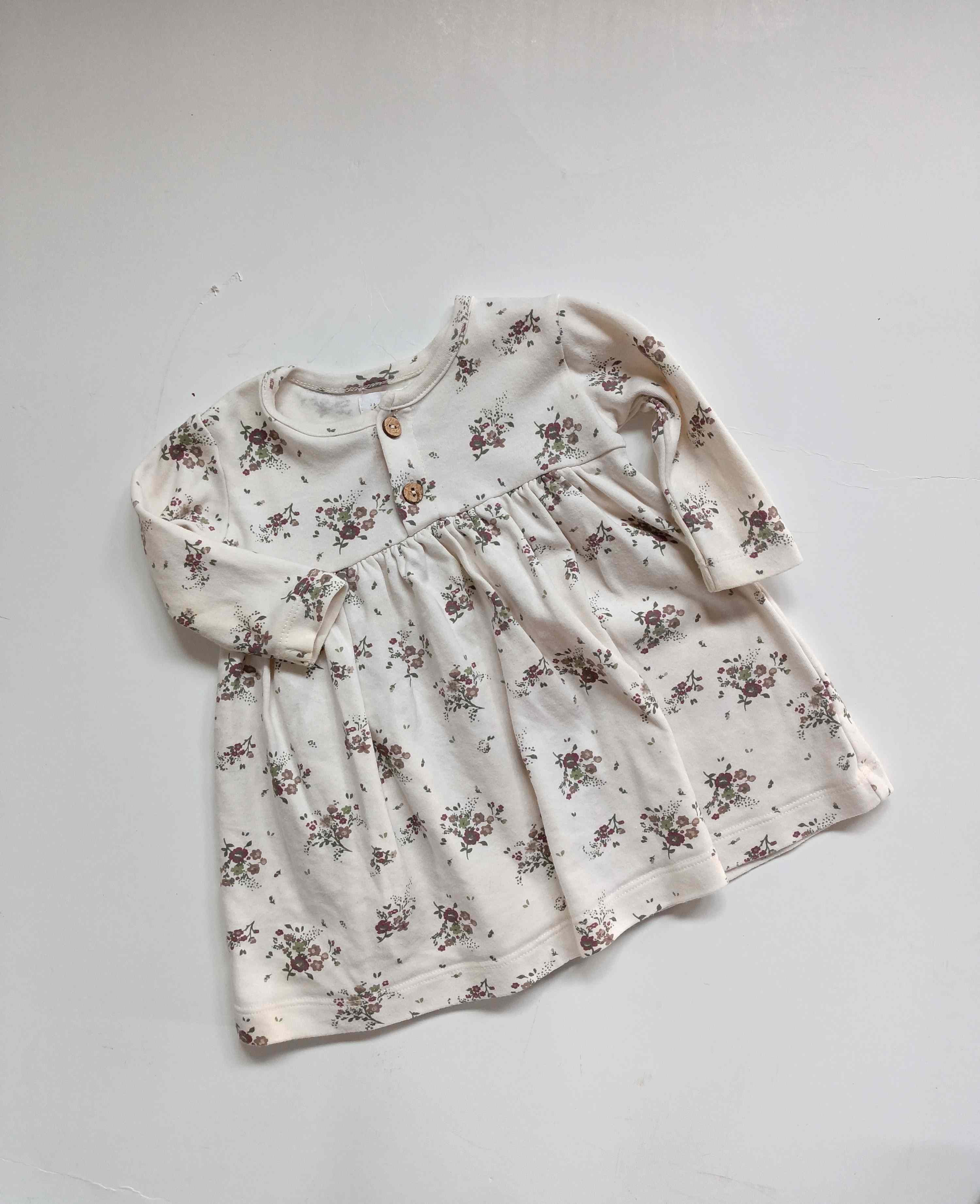 Jamie kay floral sleeved dress | 3 - 6 months - Littlethriftersclub