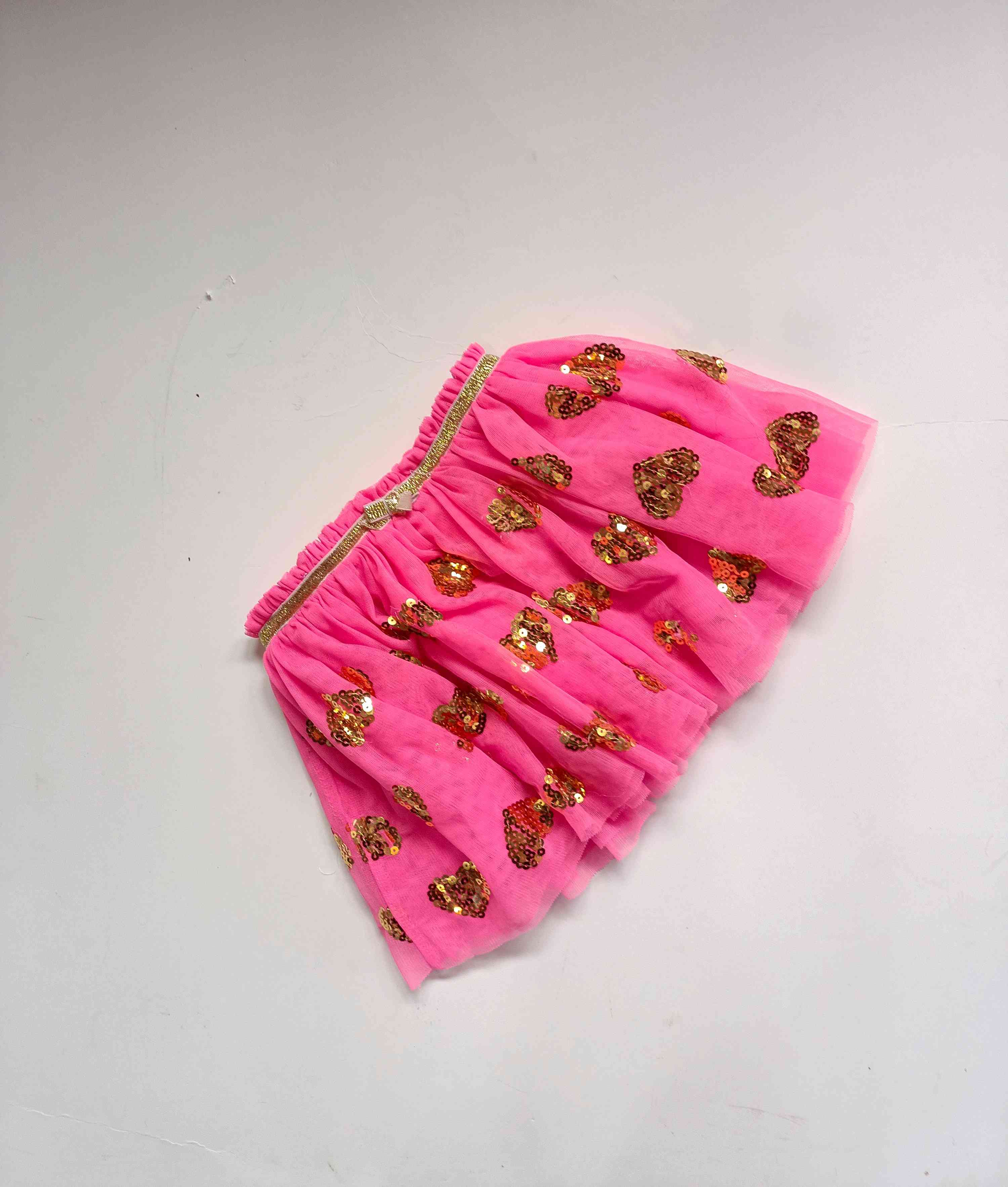 Pink and gold heart sequin tutu | 2 years - Littlethriftersclub