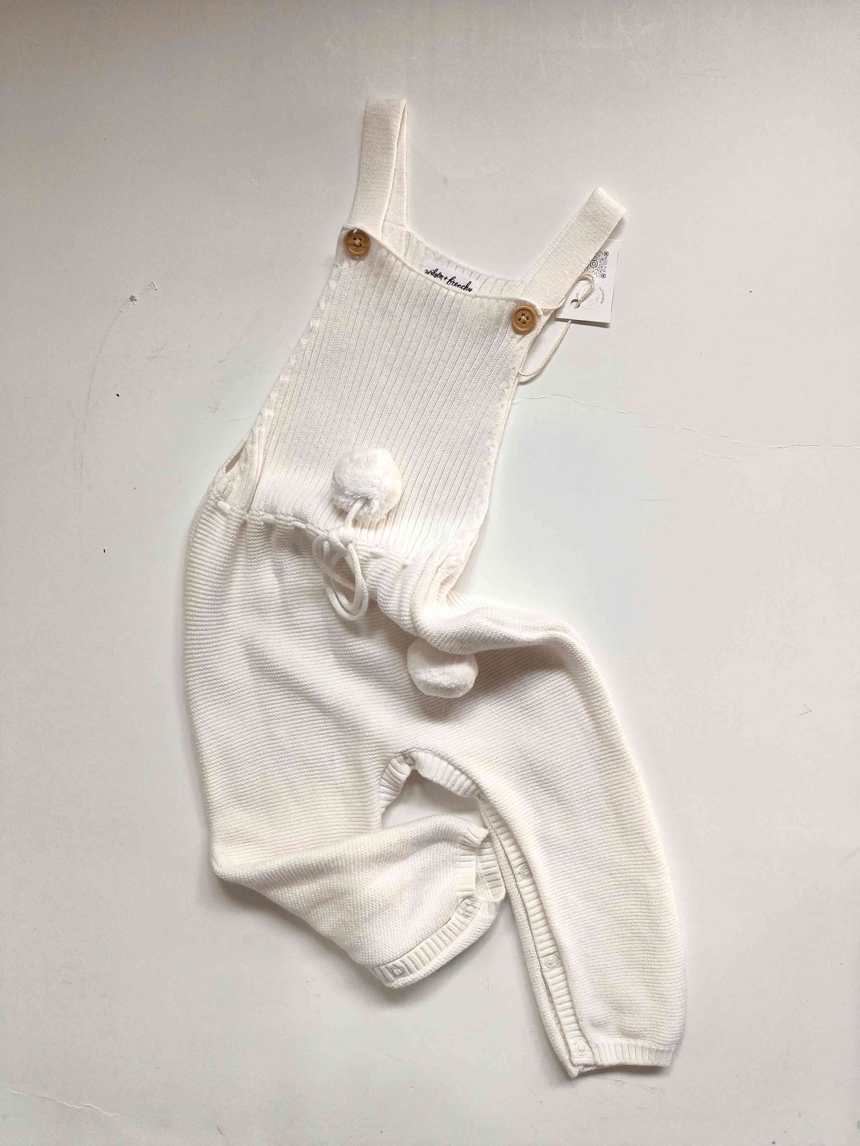 Wilson&Frenchy knitted pompom romper | 6 - 12 months - Littlethriftersclub