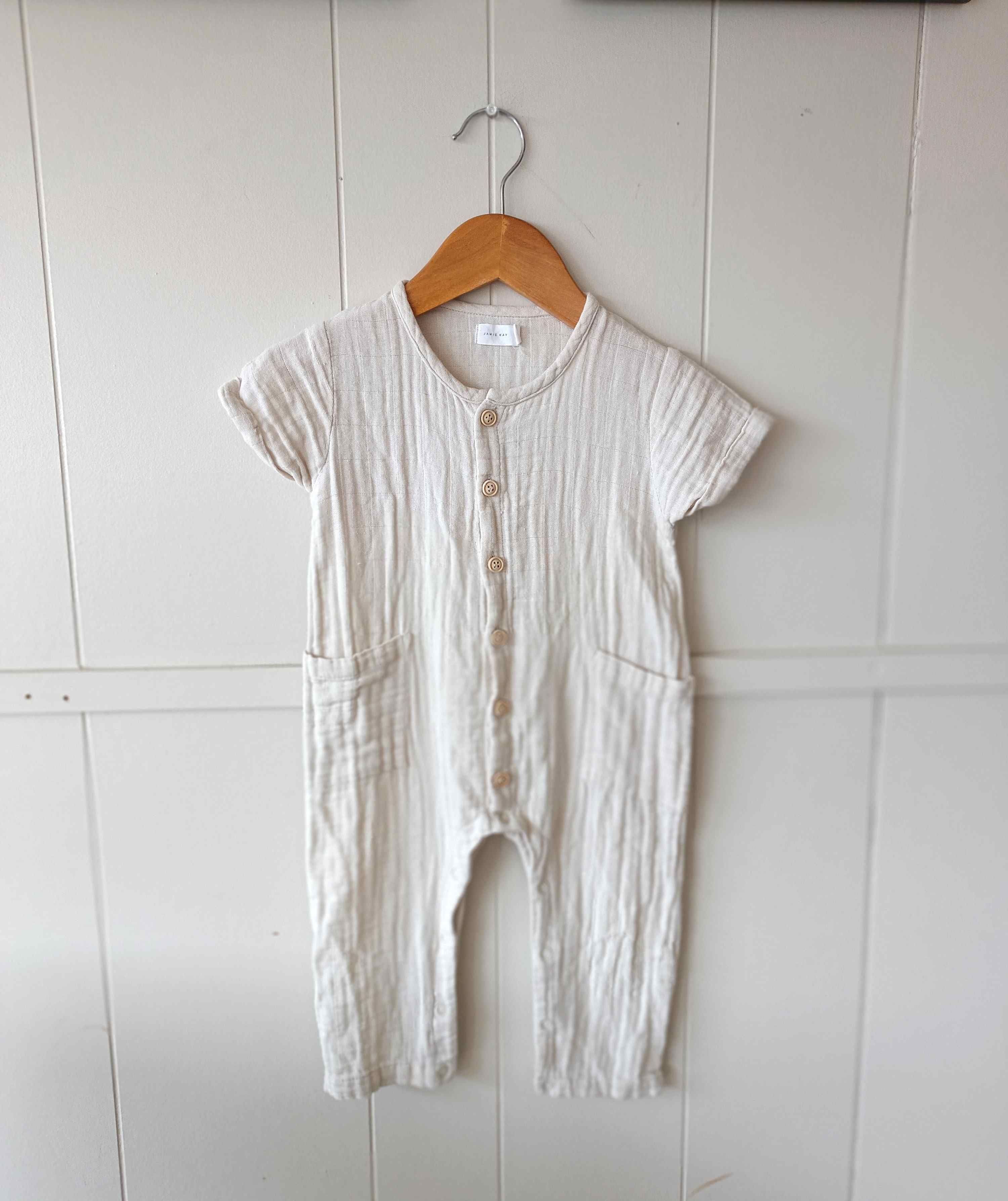 Jamie kay muslin romper | 6 - 12 months - Littlethriftersclub